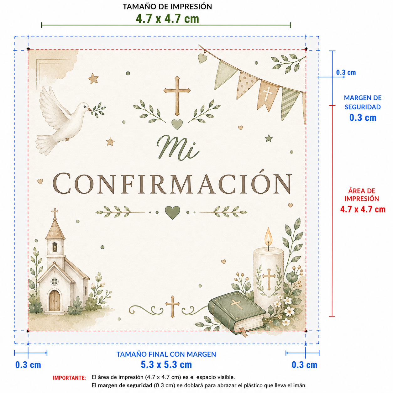 Mi Confirmación – Personaliza nombre y fecha