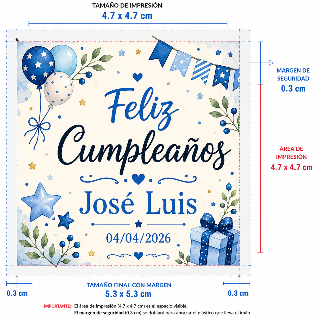 Feliz Cumpleaños para Niño – Personaliza nombre y fecha