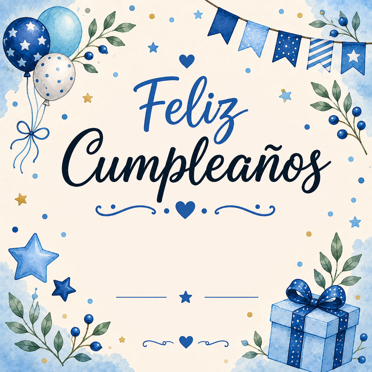 Feliz Cumpleaños para Niño – Personaliza nombre y fecha