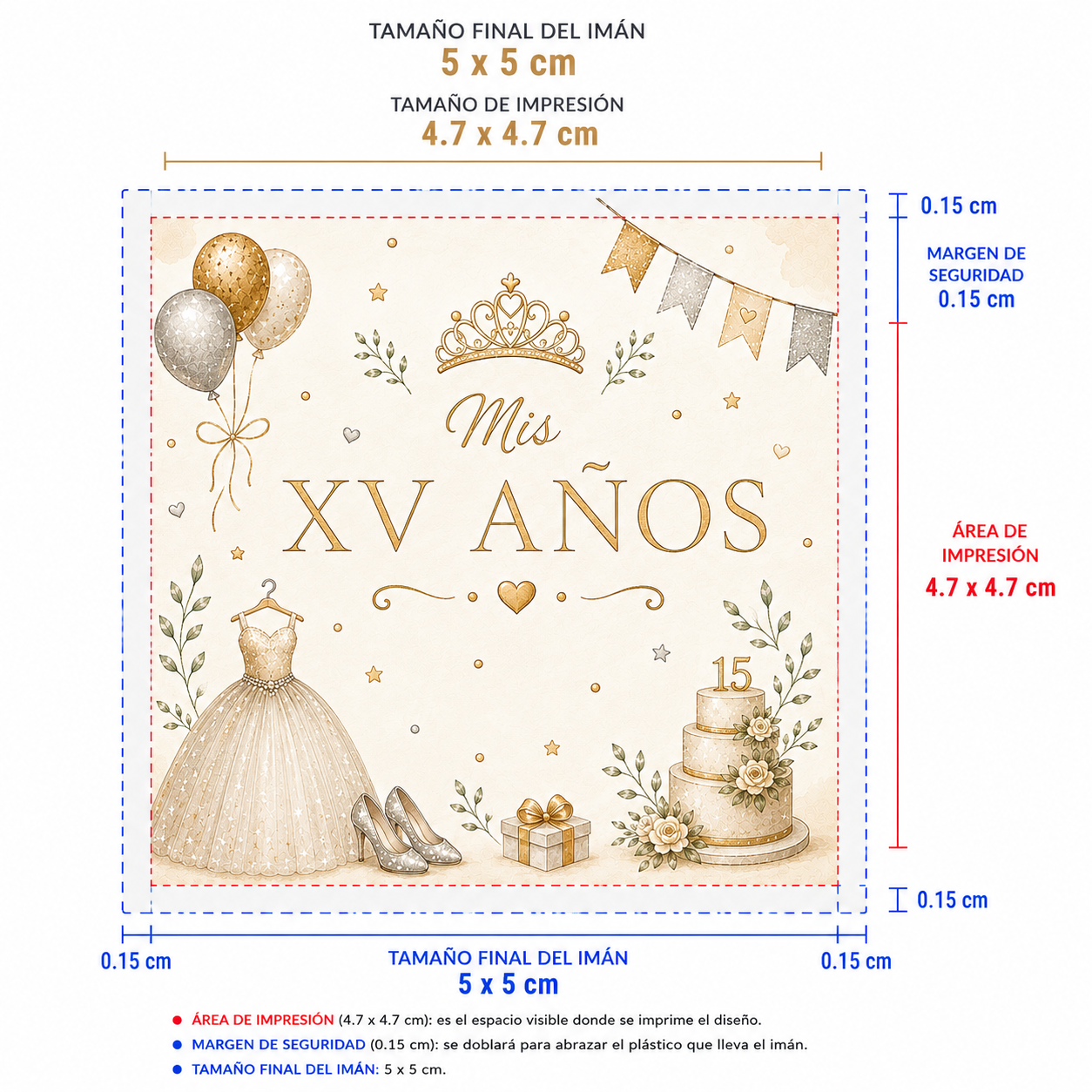 Ms XV años – Personaliza nombre y fecha