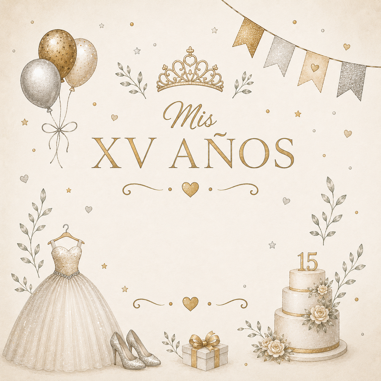 Ms XV años – Personaliza nombre y fecha